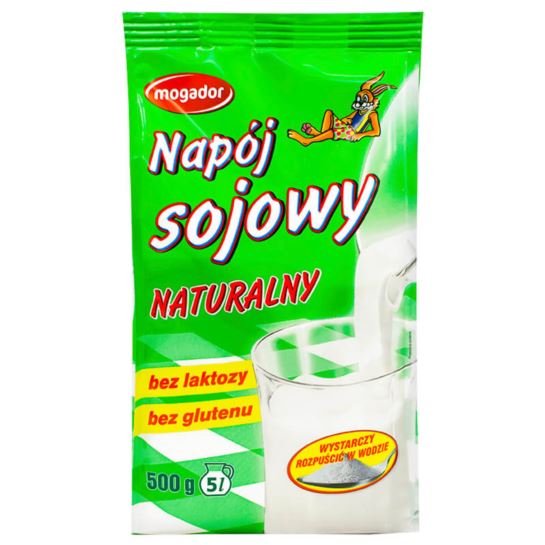 NAPÓJ SOJOWY NATURALNY W PROSZKU 500G CZ MOGADOR