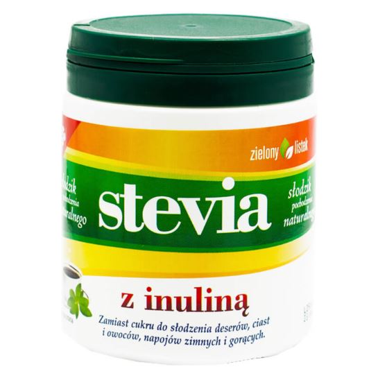 SŁODZIK STEVIA Z INULINĄ ZIELONY LISTEK 140G DOMOS