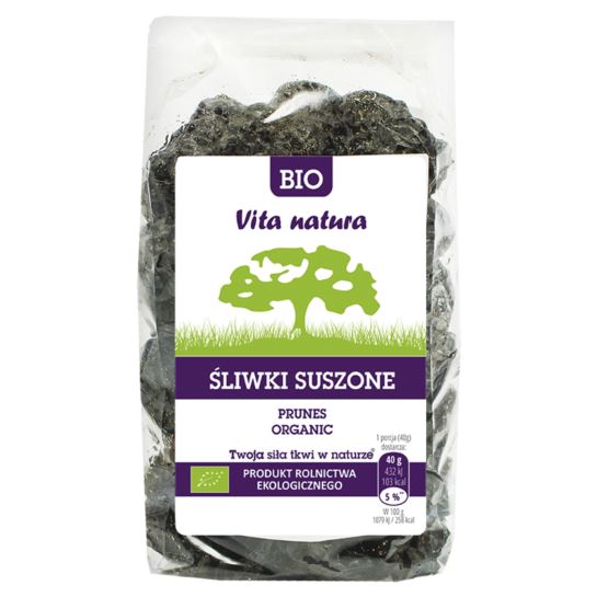 ŚLIWKI SUSZONE BIO 400G VITA NATURA