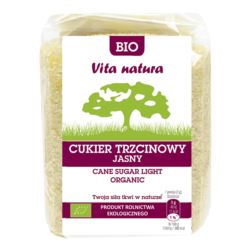 CUKIER TRZCINOWY JASNY BIO 500G VITA NATURA