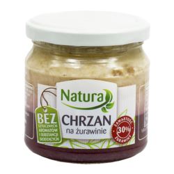 CHRZAN NA ŻURAWINIE BEZ GLUTENU 190G NATURA