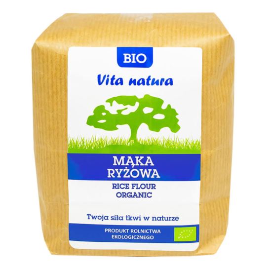 MĄKA RYŻOWA BIAŁA BIO 500G VITA NATURA