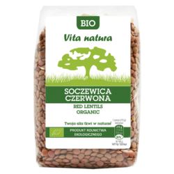 SOCZEWICA CZERWONA BIO 400G VITA NATURA