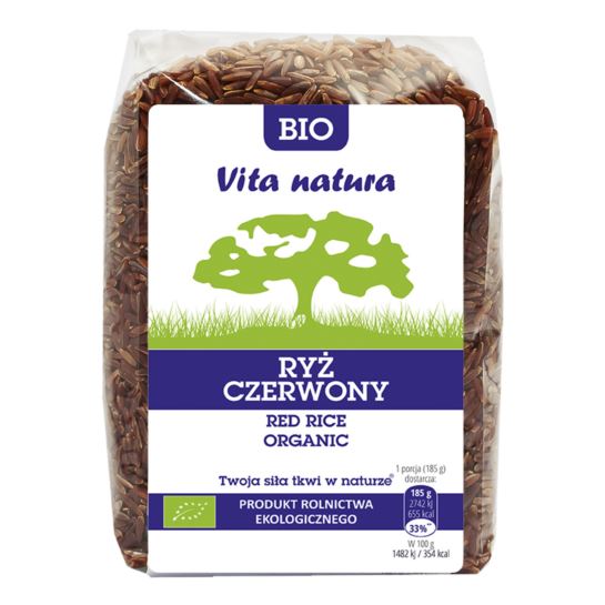 RYŻ CZERWONY BIO 400G VITA NATURA