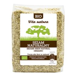 SEZAM NATURALNY NIEŁUSKANY BIO 250G VITA NATURA