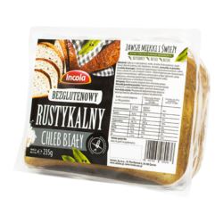 CHLEB RUSTYKALNY BIAŁY BEZGLUTENOWY 235G INCOLA