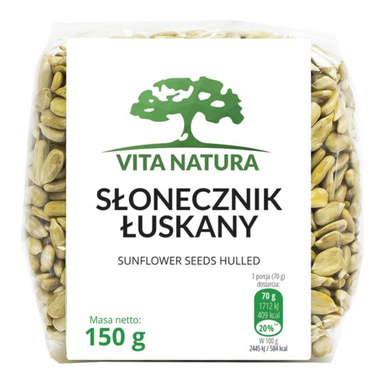 SŁONECZNIK ŁUSKANY 150G VITA NATURA