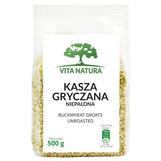 KASZA GRYCZANA NIEPALONA 500G VITA NATURA