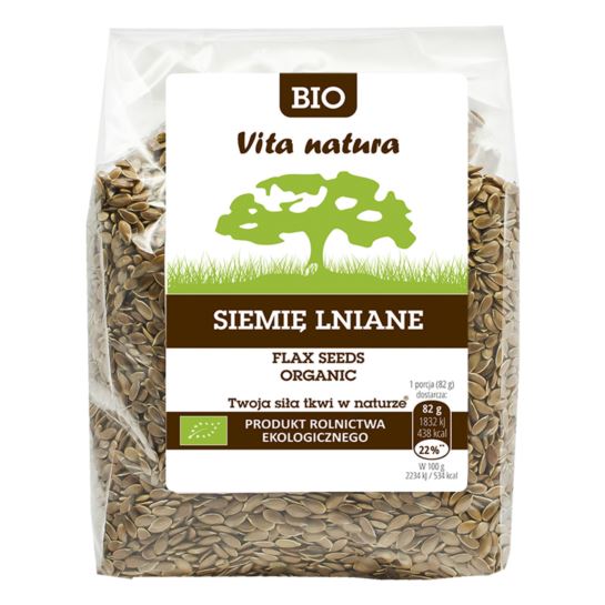 SIEMIĘ LNIANE BIO 250G VITA NATURA