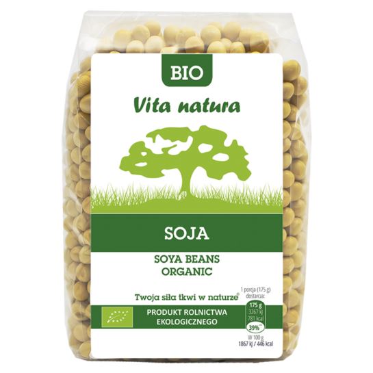 SOJA ZIARNO BIO 400G VITA NATURA