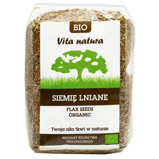 SIEMIĘ LNIANE BIO 450G VITA NATURA