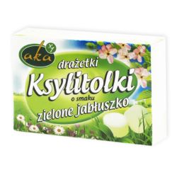 KSYLITOLKI DRAŻETKI ZIELONE JABŁUSZKO 40G AKA