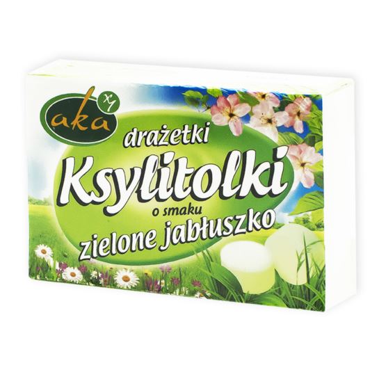 KSYLITOLKI DRAŻETKI ZIELONE JABŁUSZKO 40G AKA