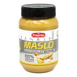 MASŁO ORZECHOWE ACTIVE 100% ORZECH 470G PRIMAVIKA BEZGLUTENOWE