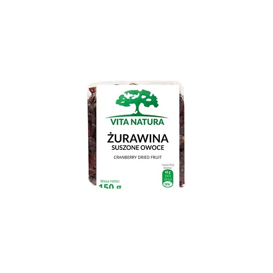 ŻURAWINA SUSZONE OWOCE 150G VITA NATURA