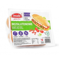 BUŁKI HOT DOG BEZGLUTENOWY 130G (2X65G) INCOLA