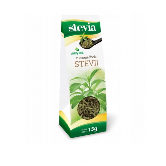 STEVIA SUSZONE LIŚCIE ZIELONY LISTEK 15G