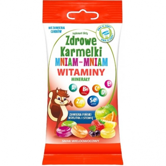 ZDROWE KARMELKI WIELOOWOCOWE WITAMINY MIN 40G STARPHARMA