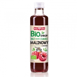 SYROP MALINOWY Z MIODEM BIO 250ML  POLSKA RÓŻA