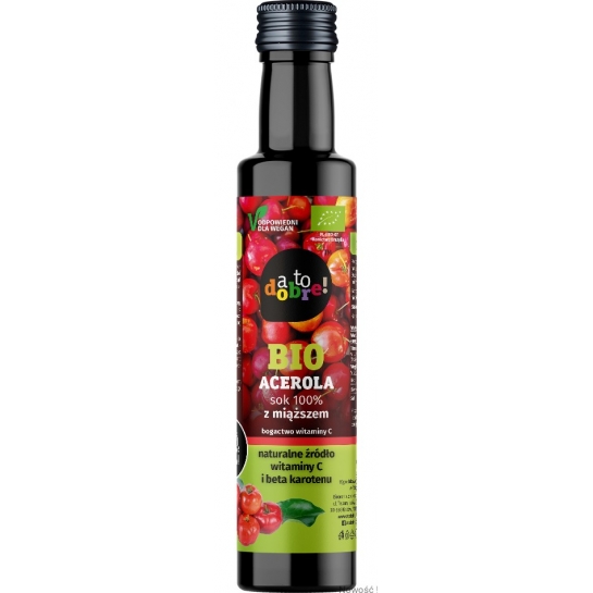 SOK ACEROLA Z MIĄŻSZEM 100% BIO NFC 250ML ,, A TO DOBRE"