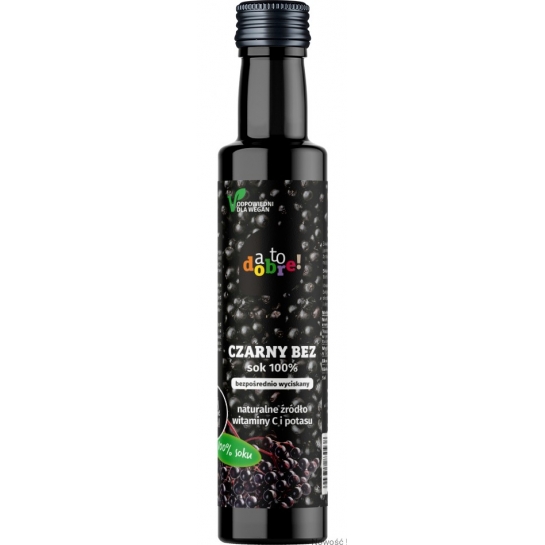 SOK CZARNY BEZ 100% NFC 250ML A TO DOBRE