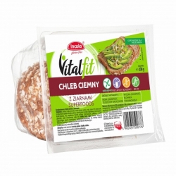 CHLEB VITALFIT CIEMNY Z ZIARNEM BEZGLUTENOWY 200G INCOLA