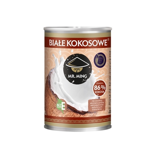 MLECZKO KOKOSOWE BIAŁE 17-19% TŁUSZCZU 400ML CAMPIO FOOD