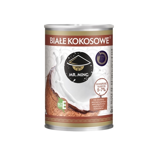 MLECZKO KOKOSOWE BIAŁE 5-7% TŁUSZCZU 400ML CAMPIO FOOD