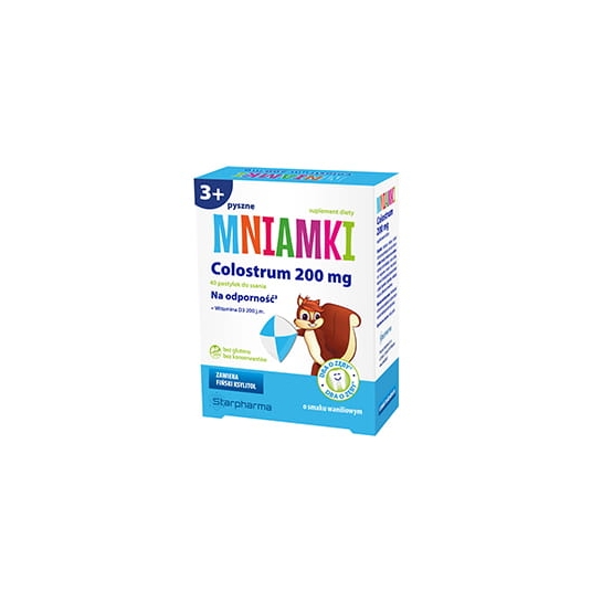 MNIAMKI COLOSTRUM WITAMINA D3 200 J.M. 40 PASTYLEK STARPHARMA