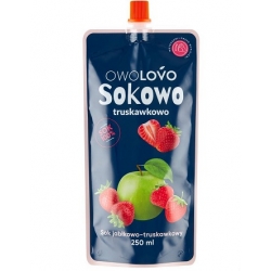 SOK JABŁKOWO-TRUSKAWKOWY 250ML "SOKOWO TRUSKAWKOWO OWOLOVO