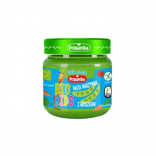 BIO KIDS PASTA WARZYWNA Z GROSZKIEM 160G  PRIMAVIKA