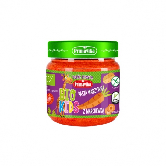 BIO KIDS PASTA WARZYWNA Z MARCHEWKĄ 160G PRIMAVIKA