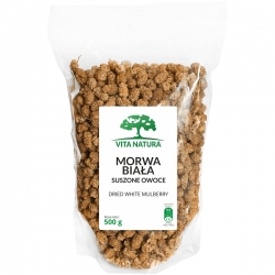 MORWA BIAŁA SUSZONE OWOCE 500G VITA NATURA