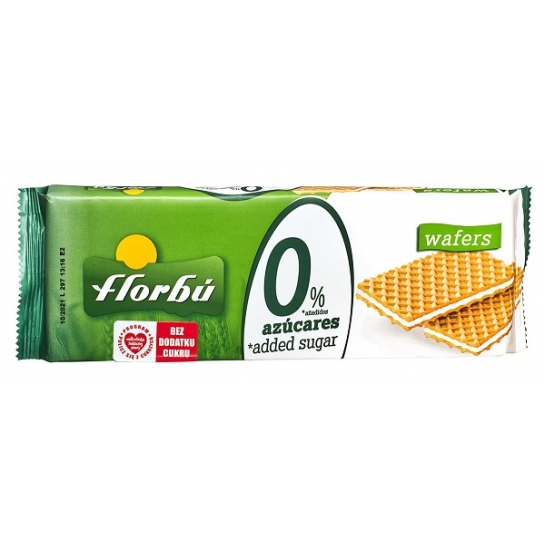 WAFELKI NADZIEWANE ŚMIETANKOWE B CUKRU 160G FLORBU