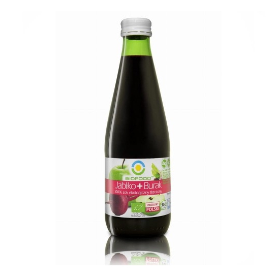 SOK JABŁKOWO - BURAKOWY BIO 300ML BIO FOOD