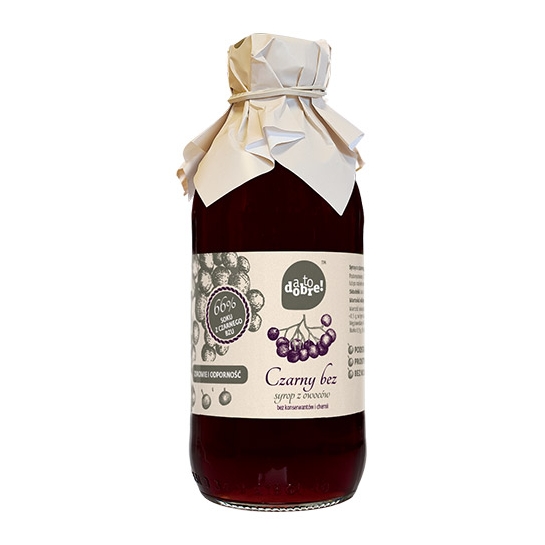 SYROP CZARNY BEZ 330ML " A TO DOBRE ,,