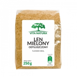 LEN MIELONY ODTŁUSZCZONY - SIEMIĘ LNIANE 250G VITA NATURA