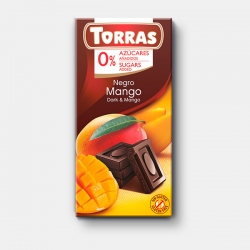 CZEKOLADA GORZKA Z MANGO BEZ CUKRU 75G TORRAS