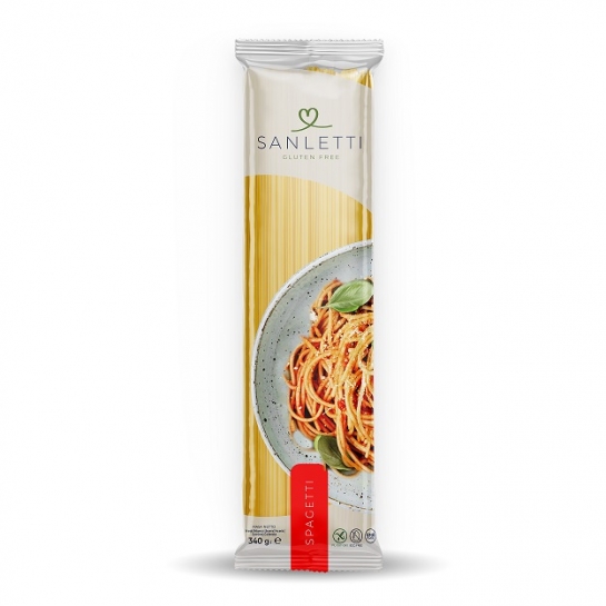 MAKARON SPAGHETTI BEZGLUTENOWY SANLETTI 340G