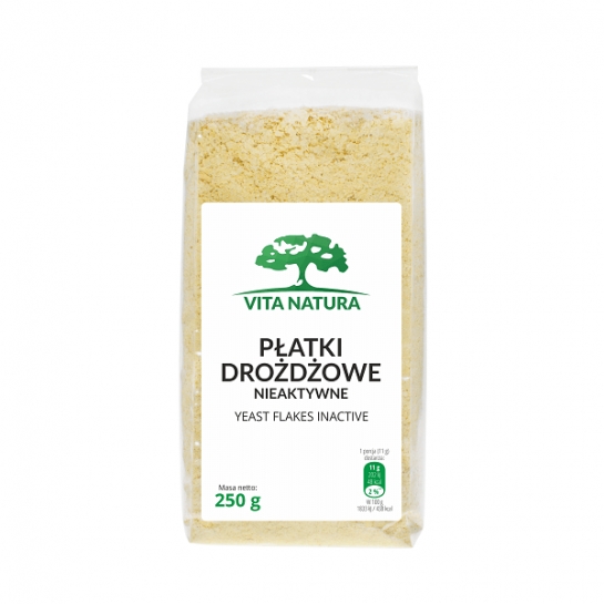 PŁATKI DROŻDŻOWE JADALNE SUSZONE 250G VITA NATURA