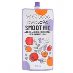 SMOOTHIE OWOLOVO JABŁKO-JAGODA-BRZOSKWINIA 250ML