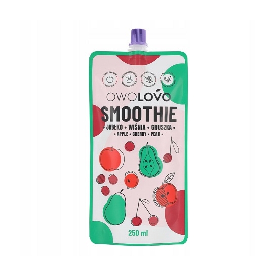 SMOOTHIE OWOLOVO JABŁKO-WIŚNIA-GRUSZKA 250ML