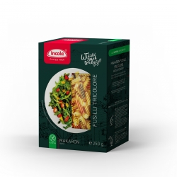 MAKARON FUSILLI TRICOLORE BEZGLUTENOWY 250G INCOLA