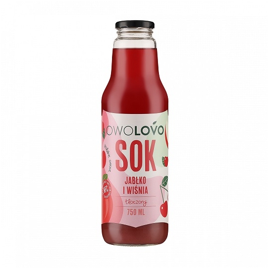 SOK NFC JABŁKO-WIŚNIA 750ML OWOLOVO