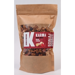 GRANOLA OWOCOWA - BANAN, JABŁKO, MALINA, ŻURAWINA 400G KARMA